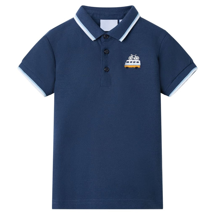 Vidaxl Children's Polo 104 bleu foncé