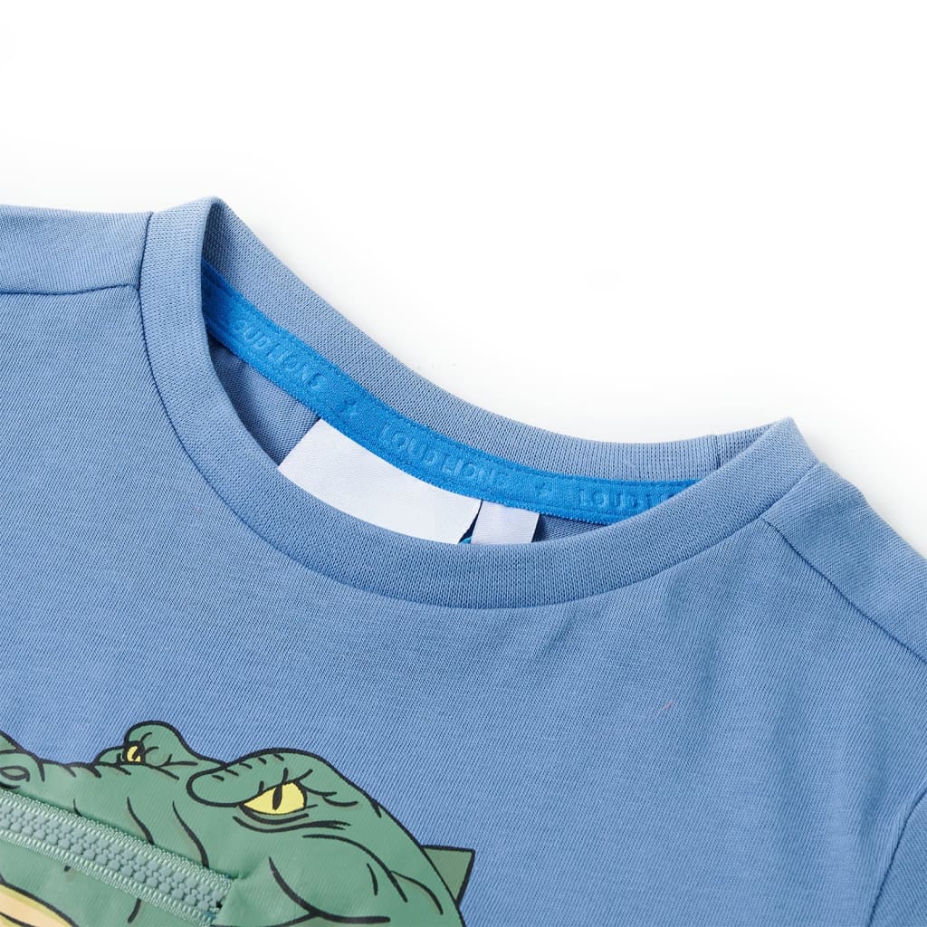 Vidaxl Child's Shirt 116 Central Blue