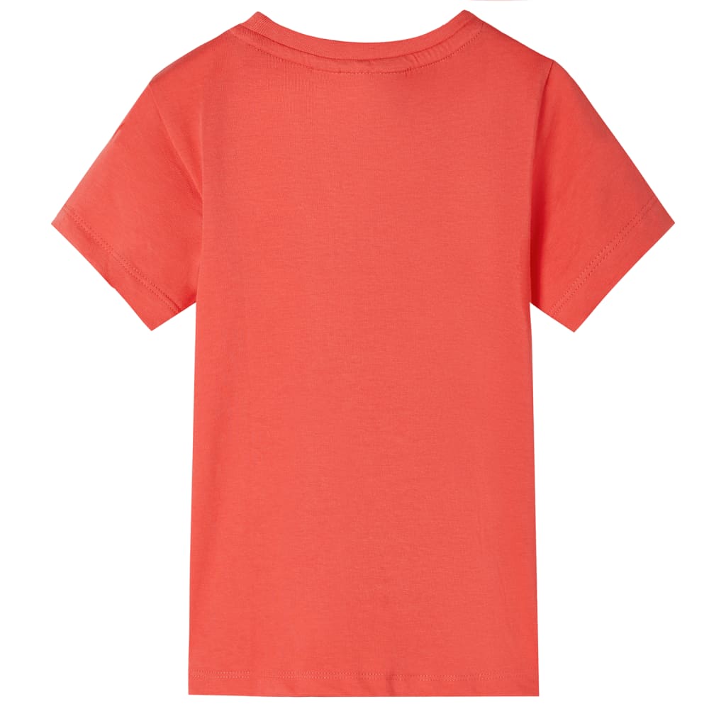 Vidaxl Child's Shirt avec manches courtes 92 rouge clair