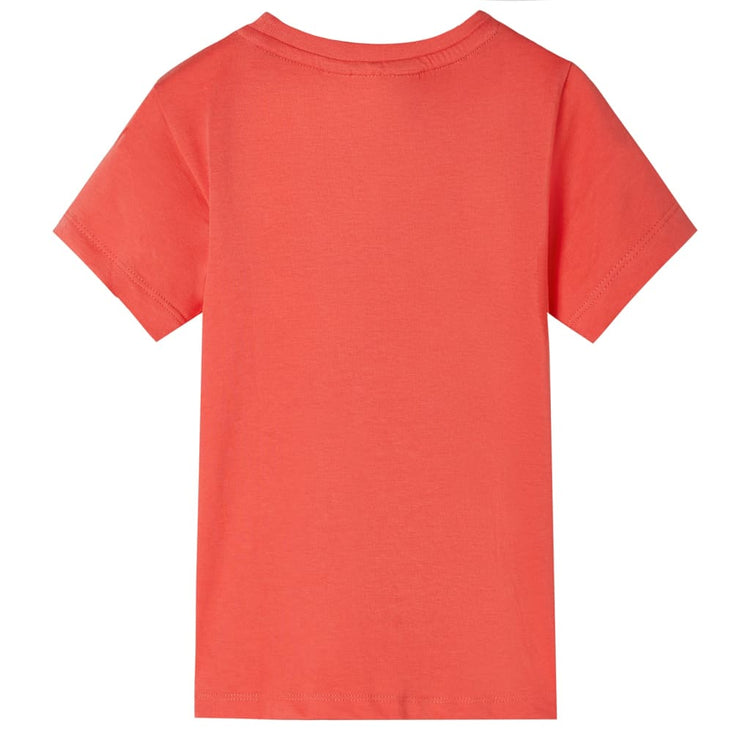 Vidaxl Child's Shirt avec manches courtes 140 rouge clair