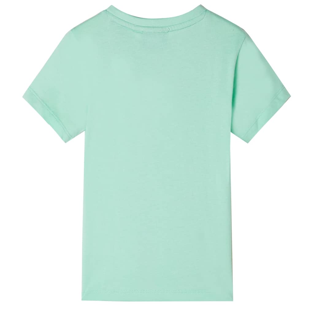 Vidaxl Child's Shirt avec manches courtes 116 vert clair