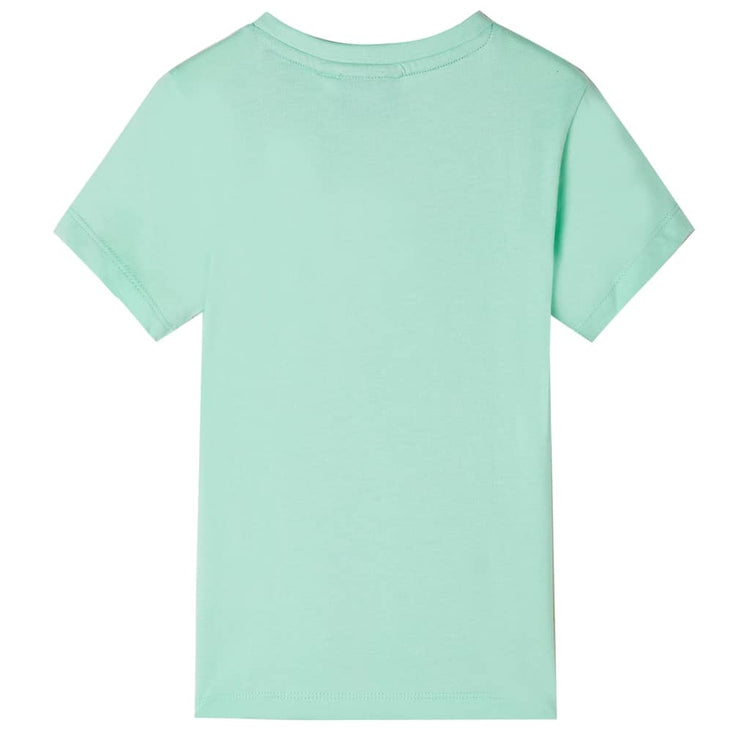 Vidaxl Child's Shirt avec manches courtes 116 vert clair