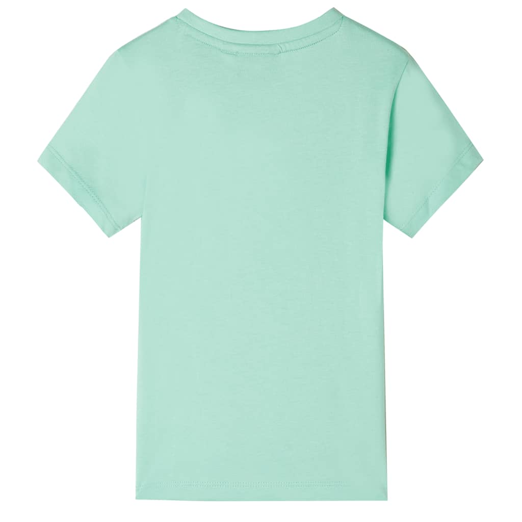 Vidaxl Child's Shirt avec manches courtes 128 vert clair