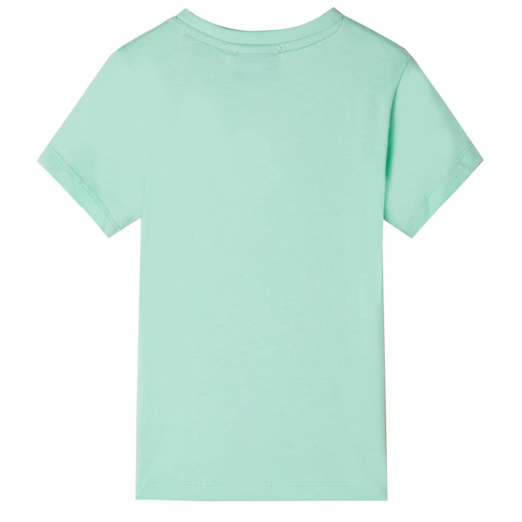 Vidaxl Child's Shirt avec manches courtes 140 vert clair