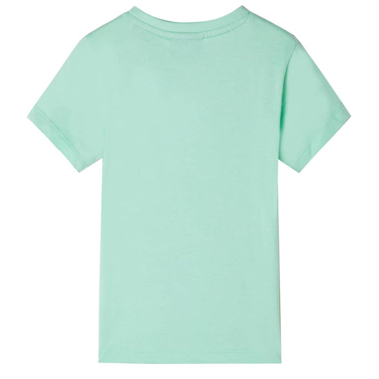 Vidaxl Child's Shirt avec manches courtes 140 vert clair