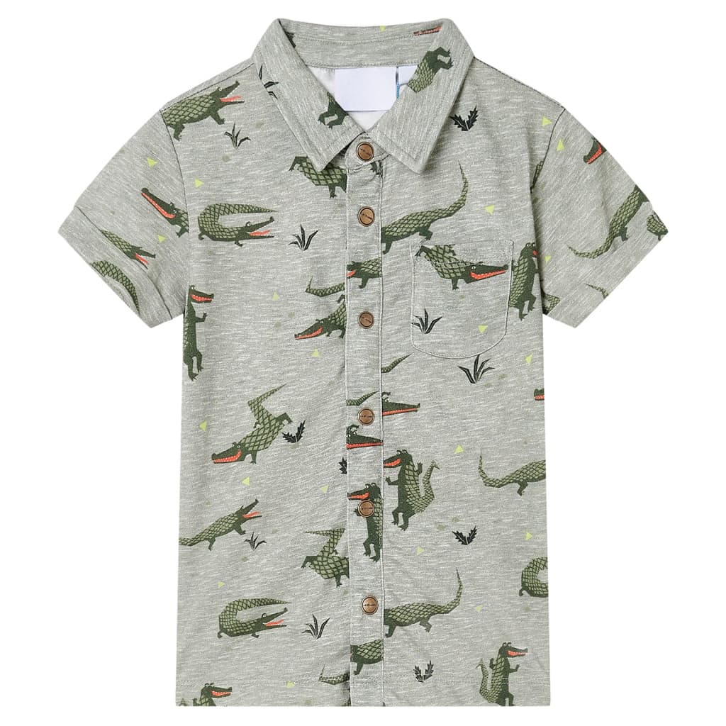Vidaxl Child's Shirt 92 mixte lichtkaki