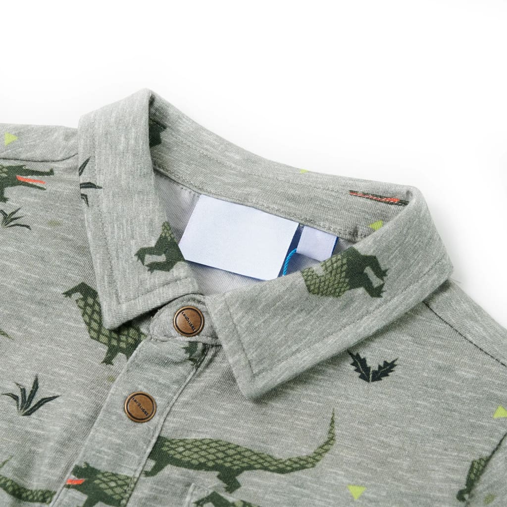 Vidaxl Child's Shirt 128 mixte lichtkaki