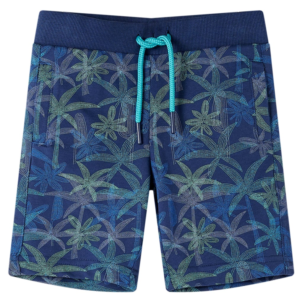 Short pour enfants vidaxl avec trekkoord 104 bleu marine