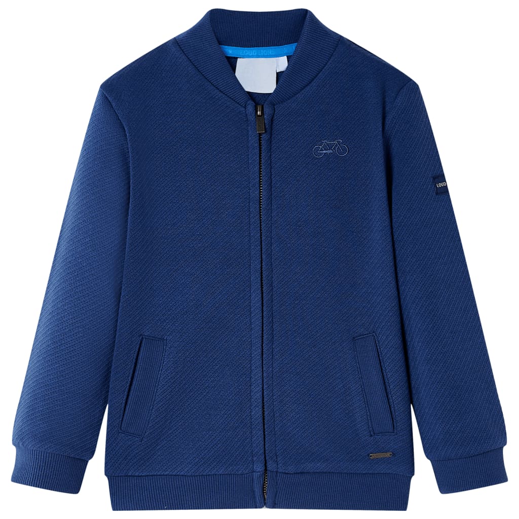 Vidaxl Children's gilet avec Rits 104 Navy Blue