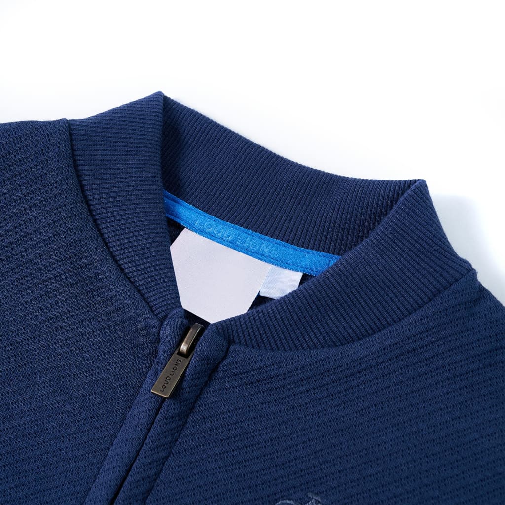 Vidaxl gilet pour enfants avec rits 116 bleu marine