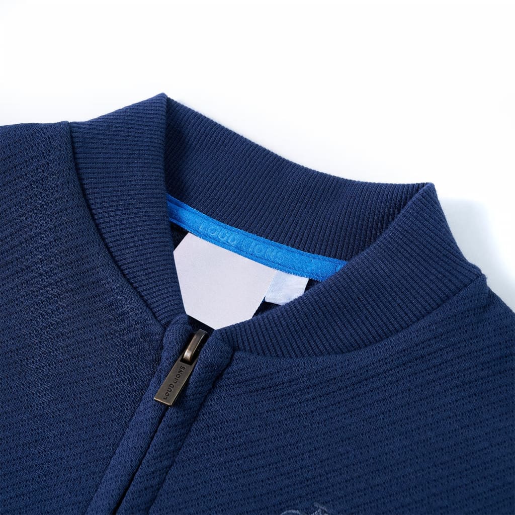 Vidaxl gilet pour enfants avec rits 128 bleu marine