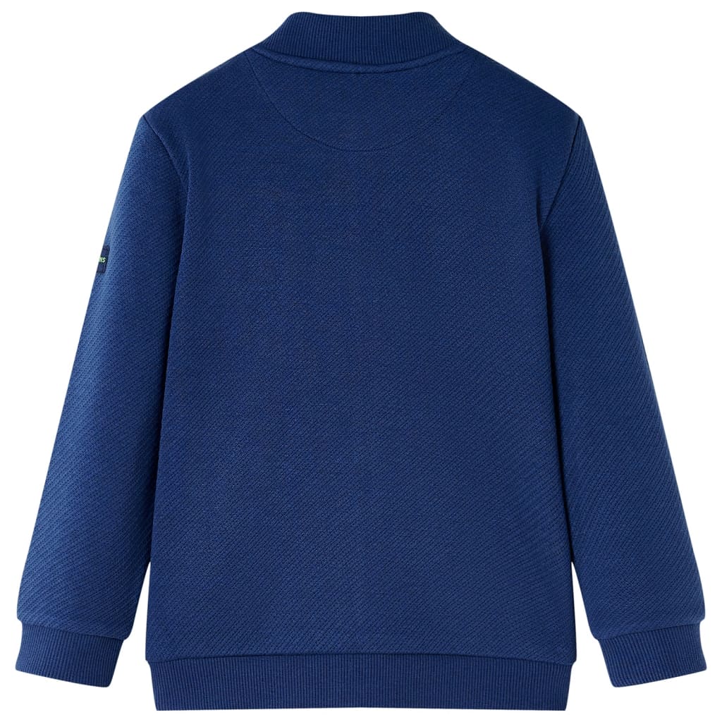 Vidaxl gilet pour enfants avec fermeture à glissière 140 bleu marine