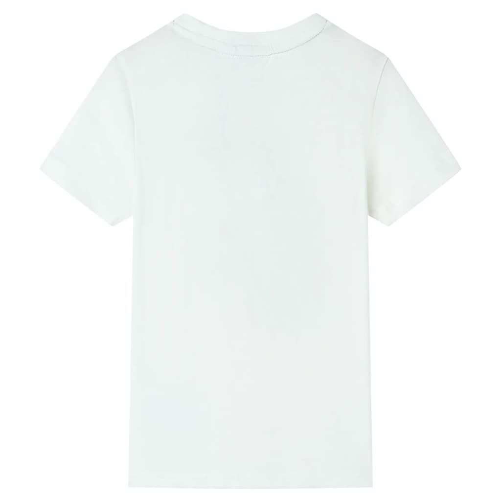 Chemise pour enfants vidaxl avec manches courtes 92 Ecru