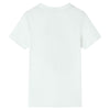 Vidaxl Children's Shirt avec manches courtes 116 ECRU
