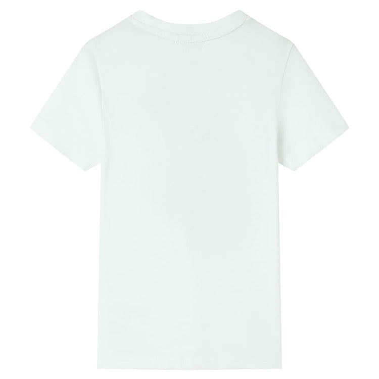 Vidaxl Children's Shirt avec manches courtes 116 ECRU