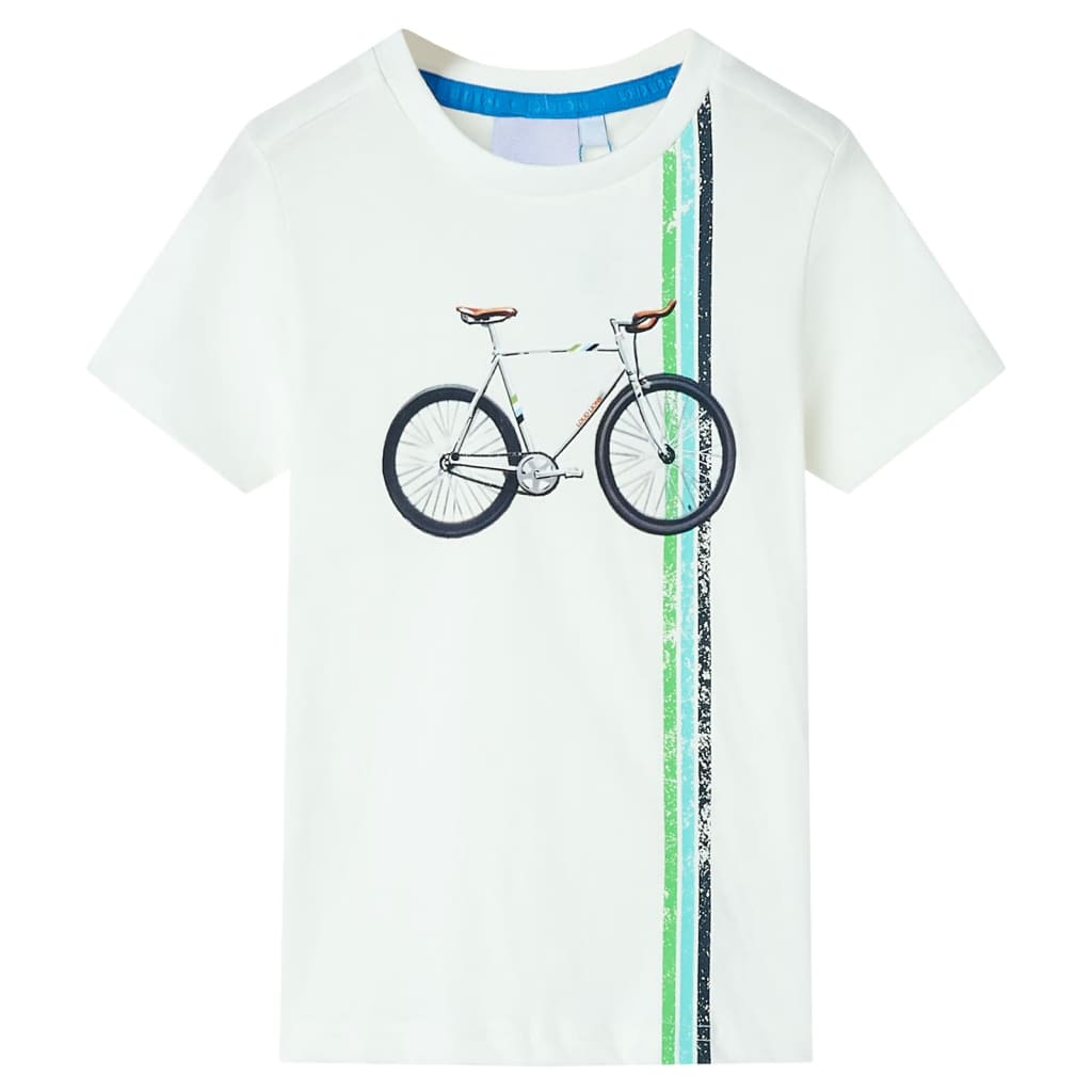 Vidaxl Children's Shirt avec manches courtes 140 ECRU