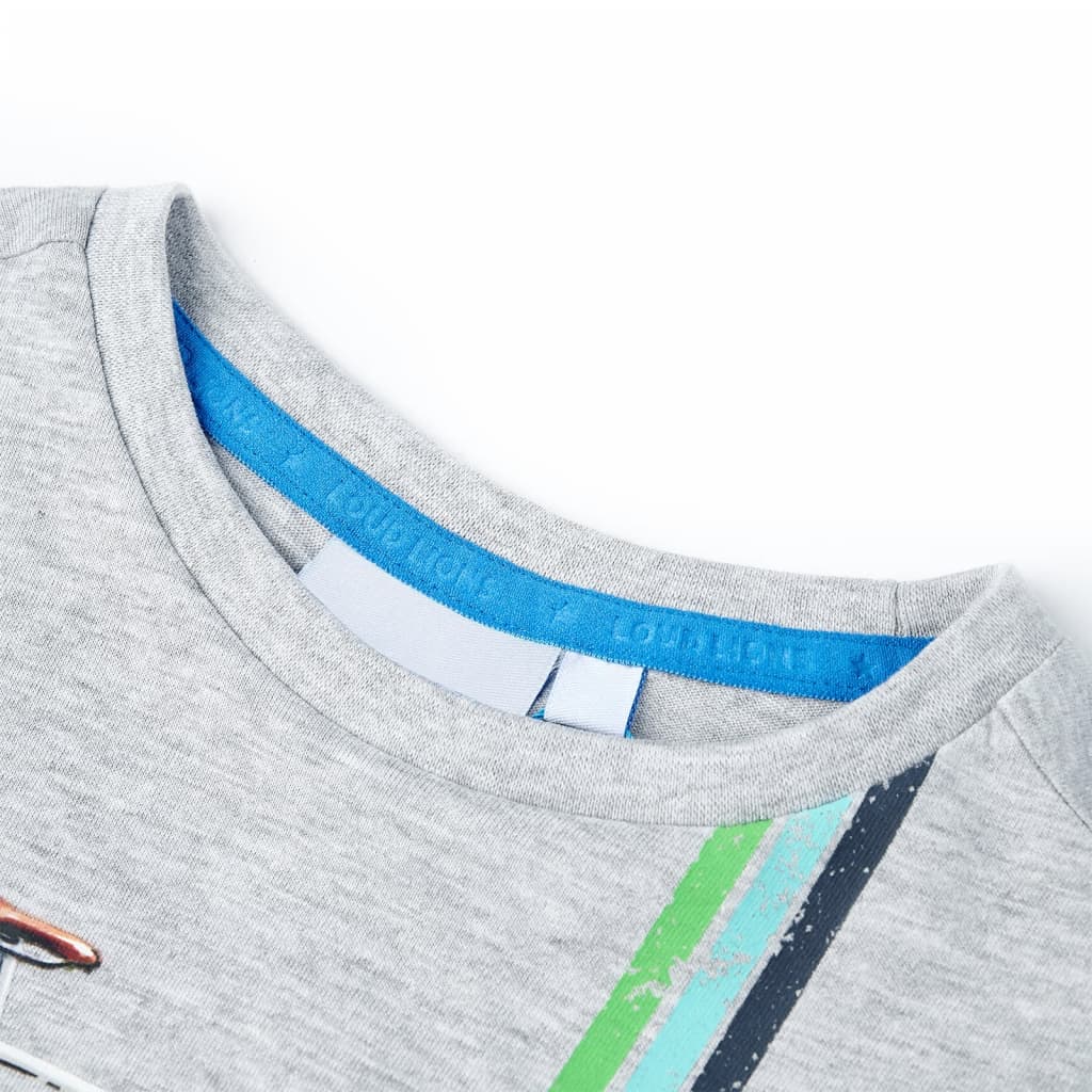 Vidaxl Child's Shirt avec manches courtes 92 Gray