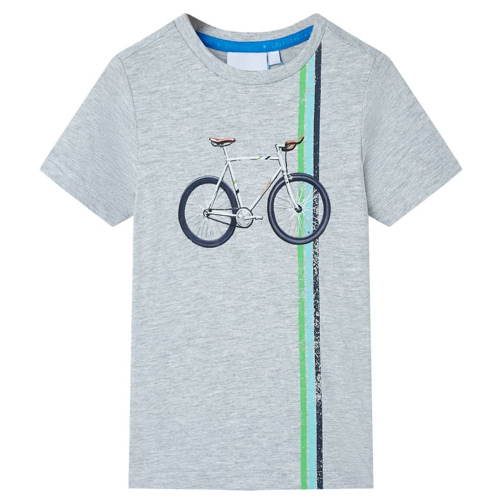 Vidaxl Child's Shirt avec manches courtes 128 Gray