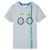 Vidaxl Children's Shirt avec manches courtes 140 gris
