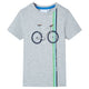 Vidaxl Children's Shirt avec manches courtes 140 gris