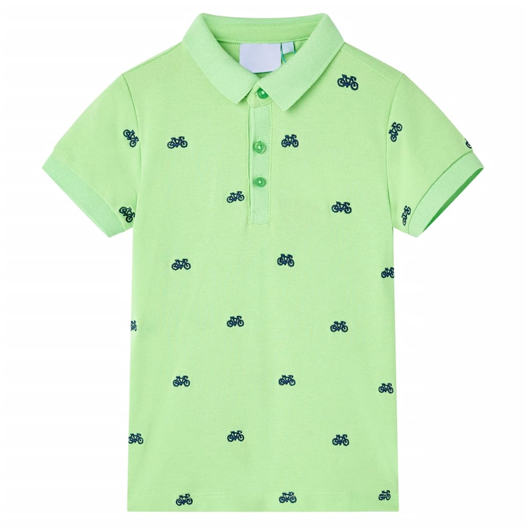 Vidaxl Children's Polo 116 Neongroen