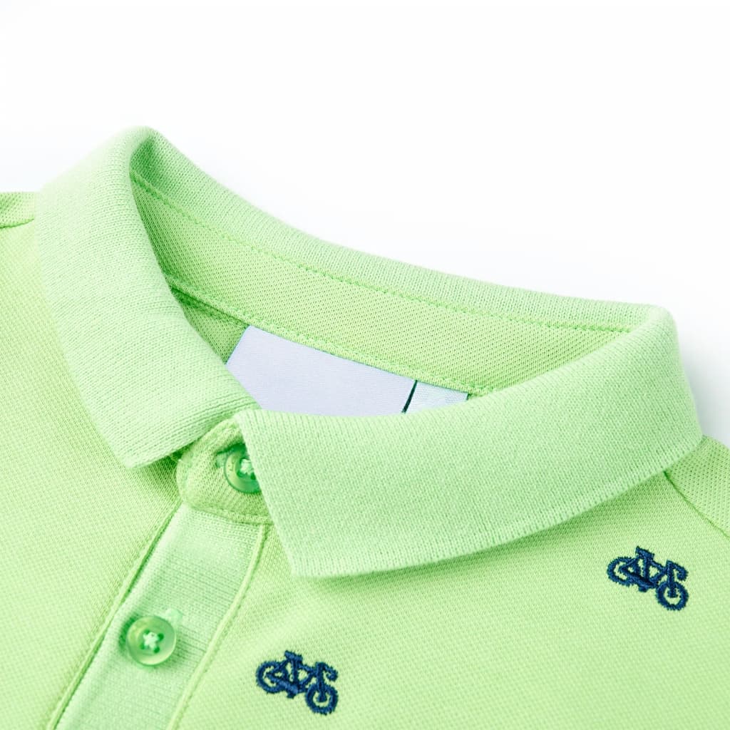 Vidaxl Children's Polo 116 Neongroen