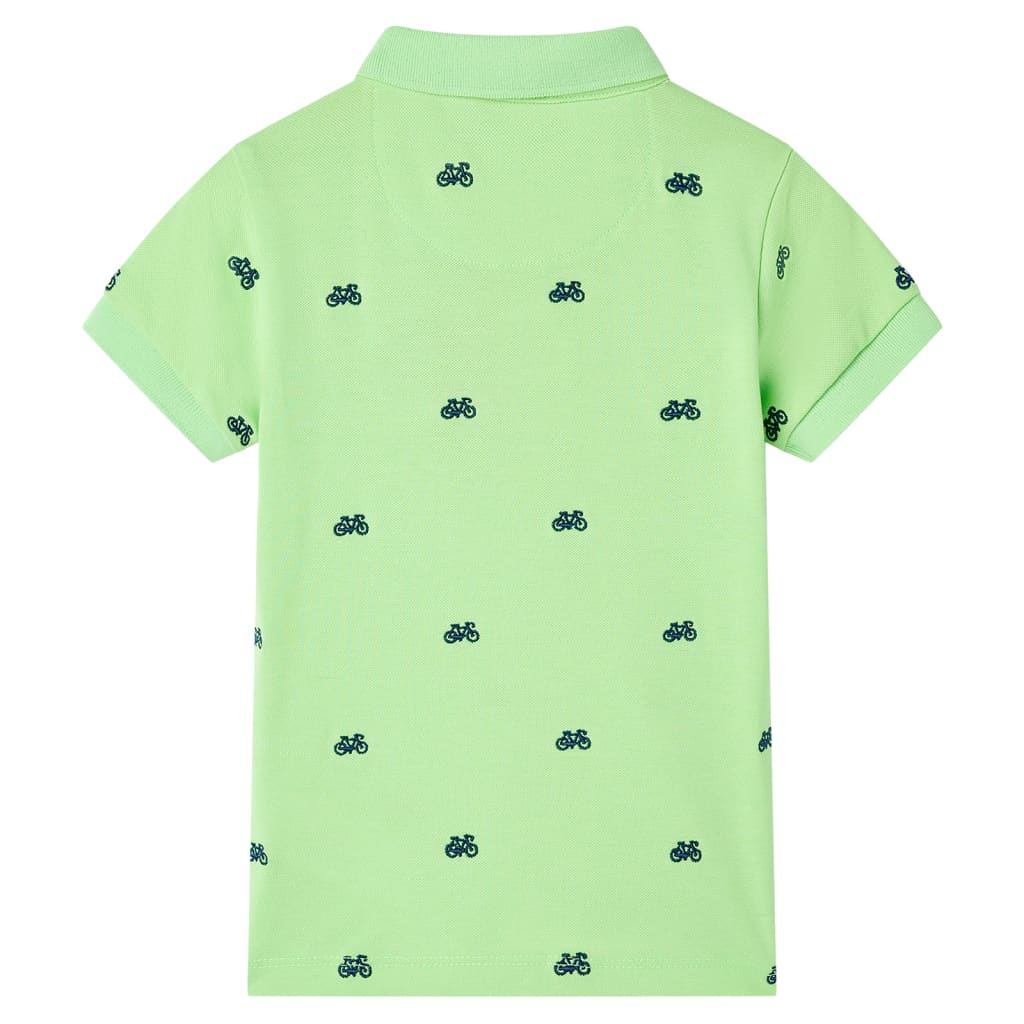 Vidaxl Children's PoloT 128 Neongroen