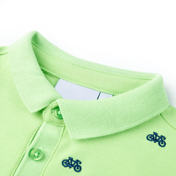 Vidaxl Children's PoloT 128 Neongroen