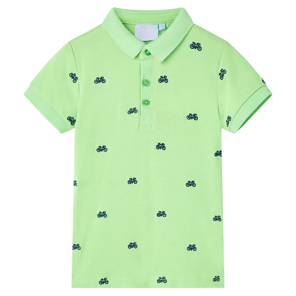 Vidaxl Children's Polo Dursep 140 Neongroen