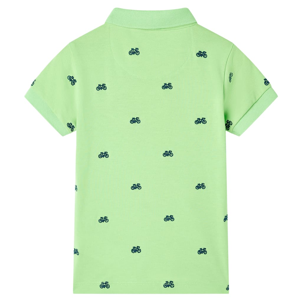 Vidaxl Children's Polo Dursep 140 Neongroen