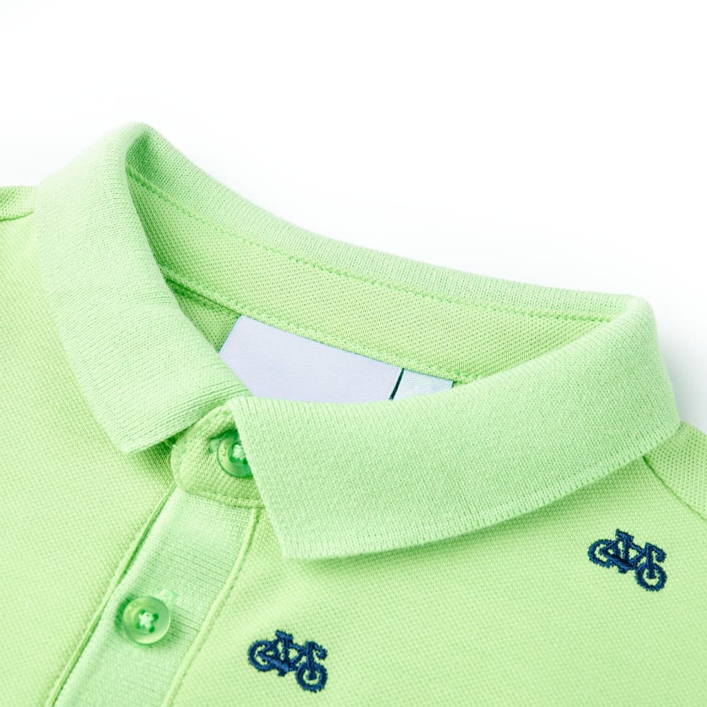 Vidaxl Children's Polo Dursep 140 Neongroen