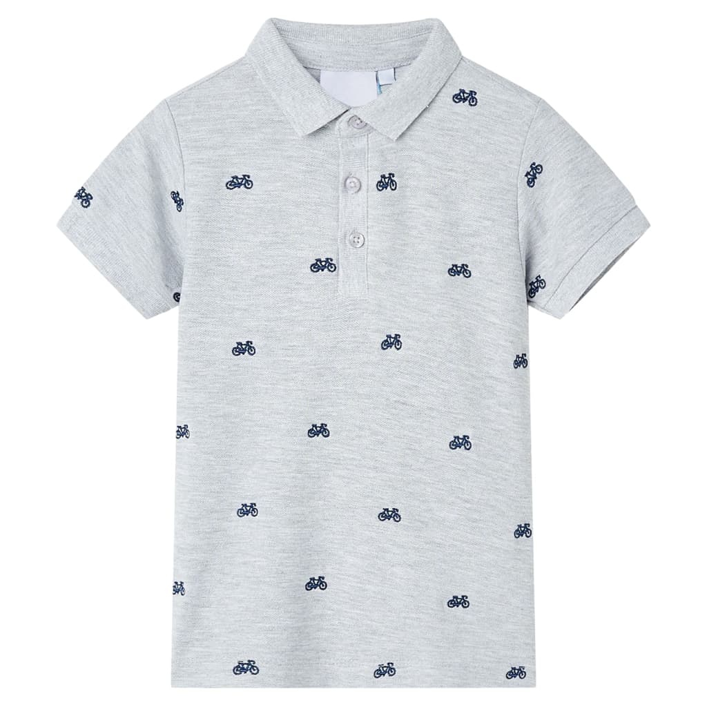 Vidaxl Polo pour enfants 116 Gris mixte