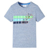Vidaxl Child's Shirt avec manches courtes 92 Bleu mélangé
