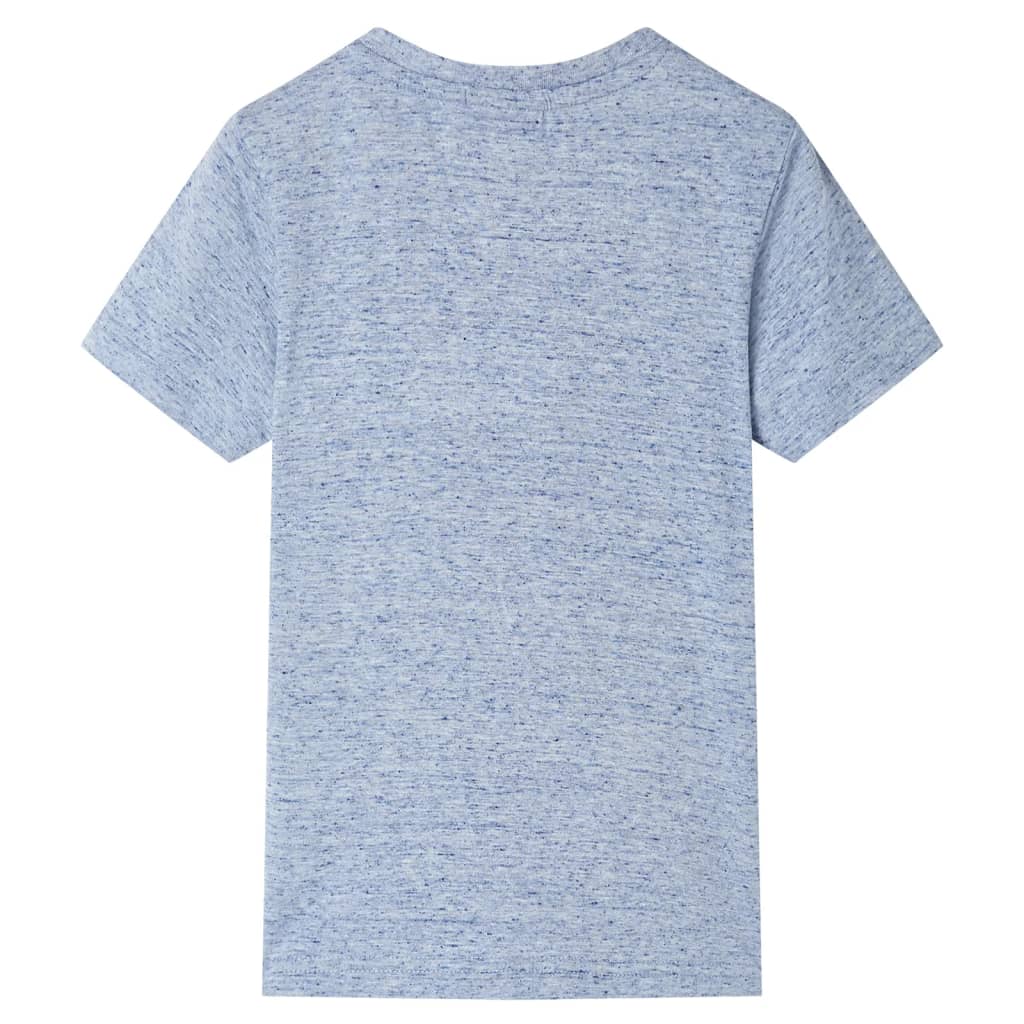 Vidaxl Child's Shirt avec manches courtes 92 Bleu mélangé