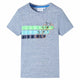 Vidaxl Child's Shirt avec manches courtes 140 Bleu mélangé