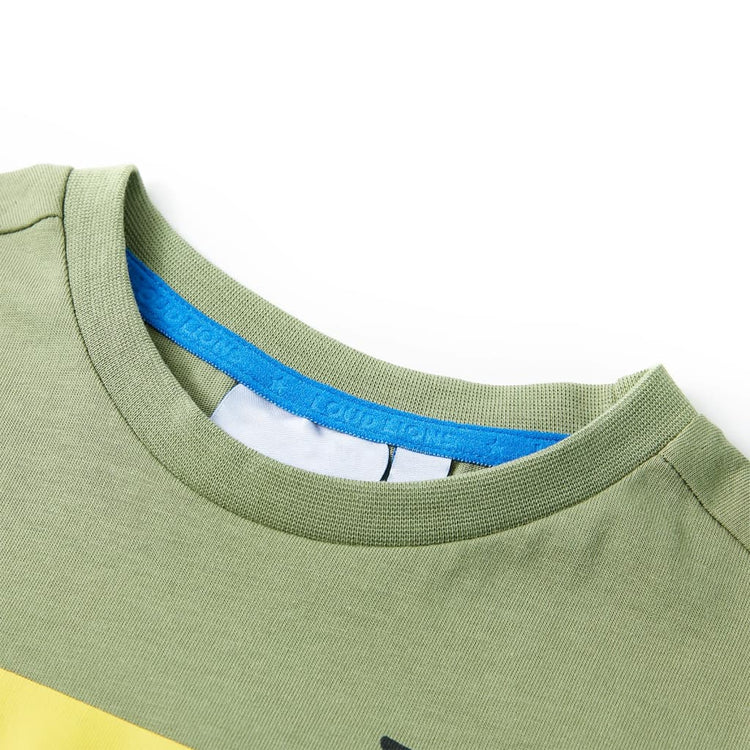 Vidaxl Child's Shirt avec manches courtes 116 Light Kakikentig
