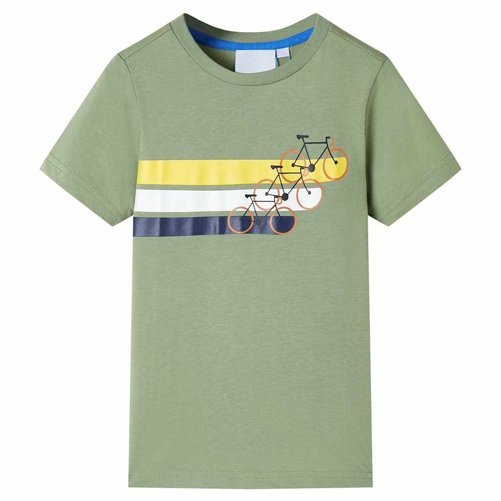 Vidaxl Children's Shirt avec manches courtes 128 Kakikientig léger