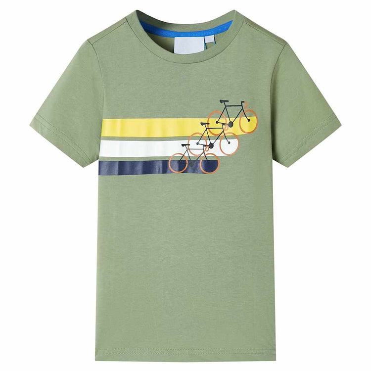 Vidaxl Children's Shirt avec manches courtes 128 Kakikientig léger
