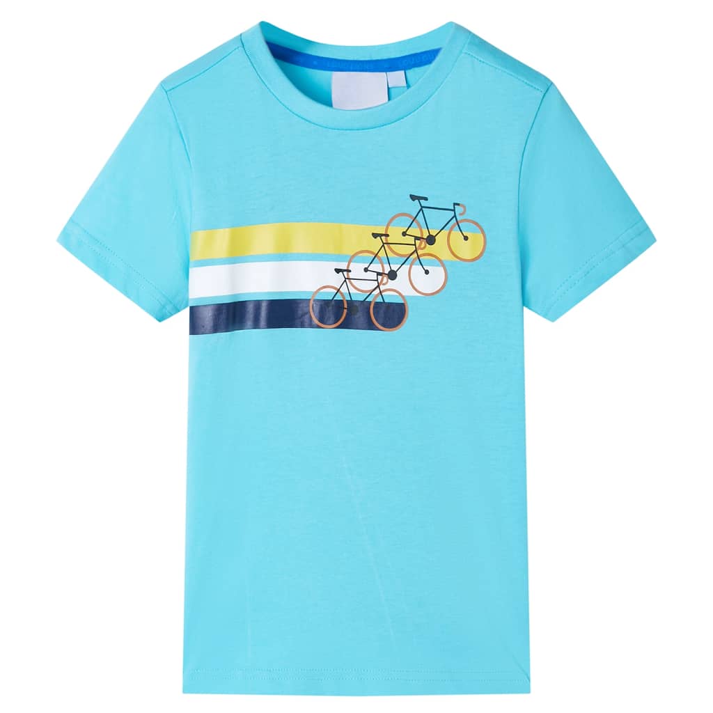 Vidaxl Child's Shirt avec manches courtes 92 Bleu de mer