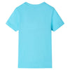 Vidaxl Child's Shirt avec manches courtes 92 Bleu de mer