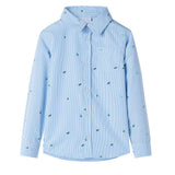 Vidaxl Child's Shirt 128 Bleu clair - afbeelding 1