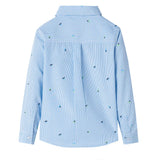 Vidaxl Child's Shirt 128 Bleu clair - afbeelding 2