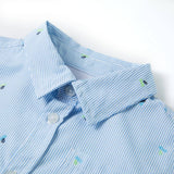 Vidaxl Child's Shirt 140 bleu clair - afbeelding 3