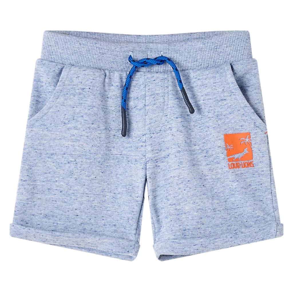 Short pour enfants vidaxl avec trekkoord 128 Bleu mixte
