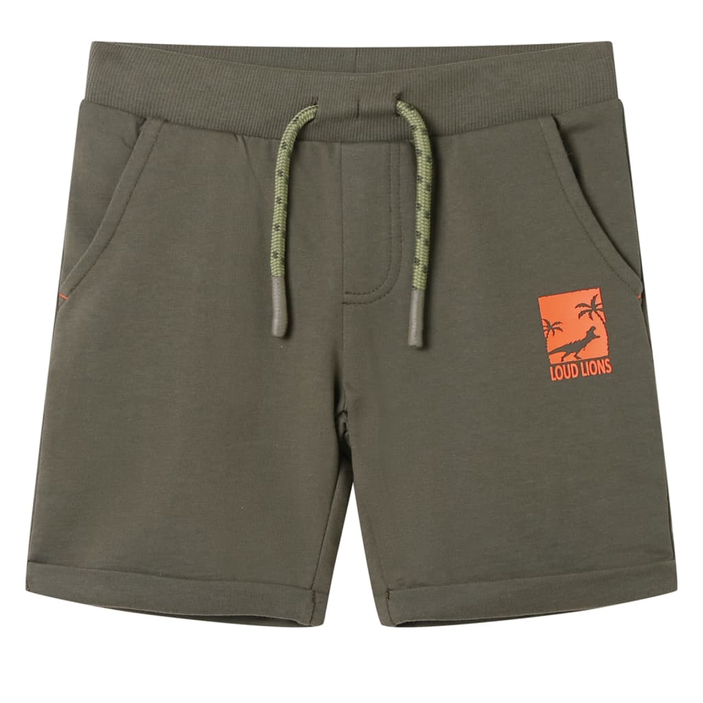 Short pour enfants Vidaxl avec Trekkoord 92 Donkerkaki