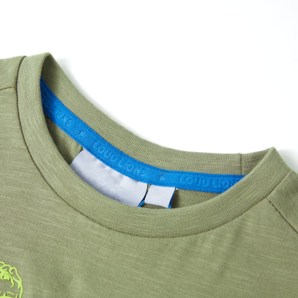 Vidaxl Child's Shirt avec manches courtes 116 Light Kakikentig