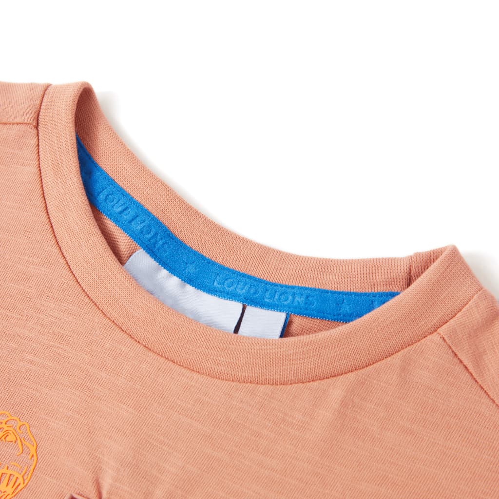 Vidaxl Child's Shirt avec manches courtes 92 Licht Orange
