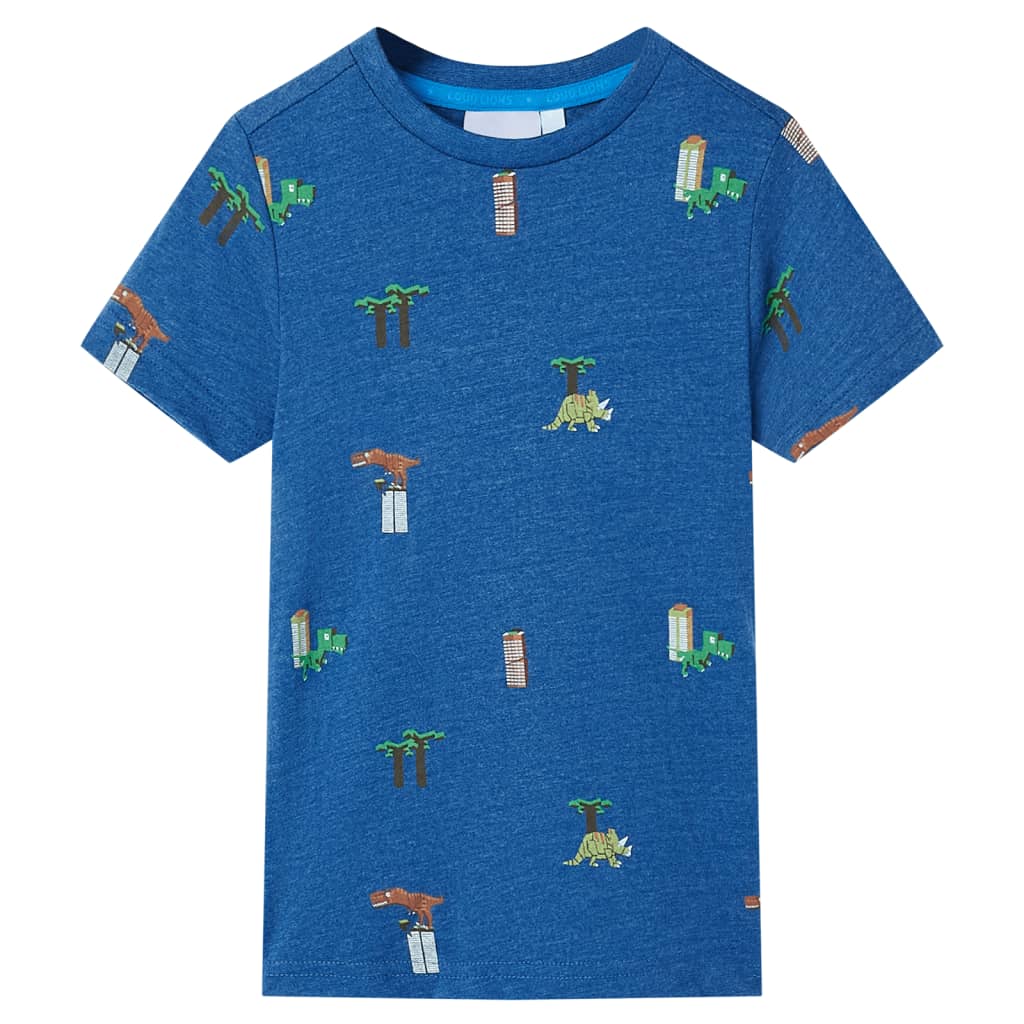 Vidaxl Child's Shirt 92 mixte bleu foncé