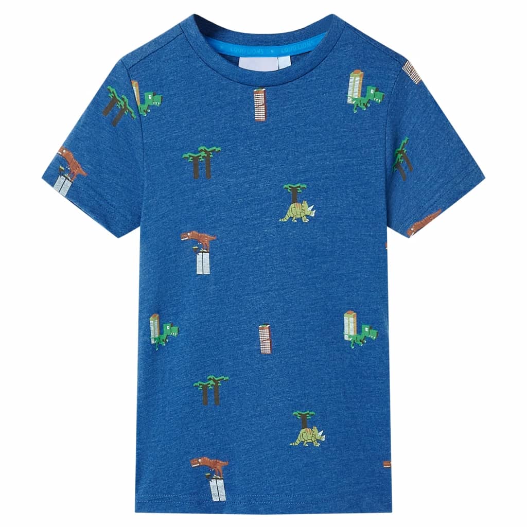 Vidaxl Child's Shirt 128 Bleu foncé mixte