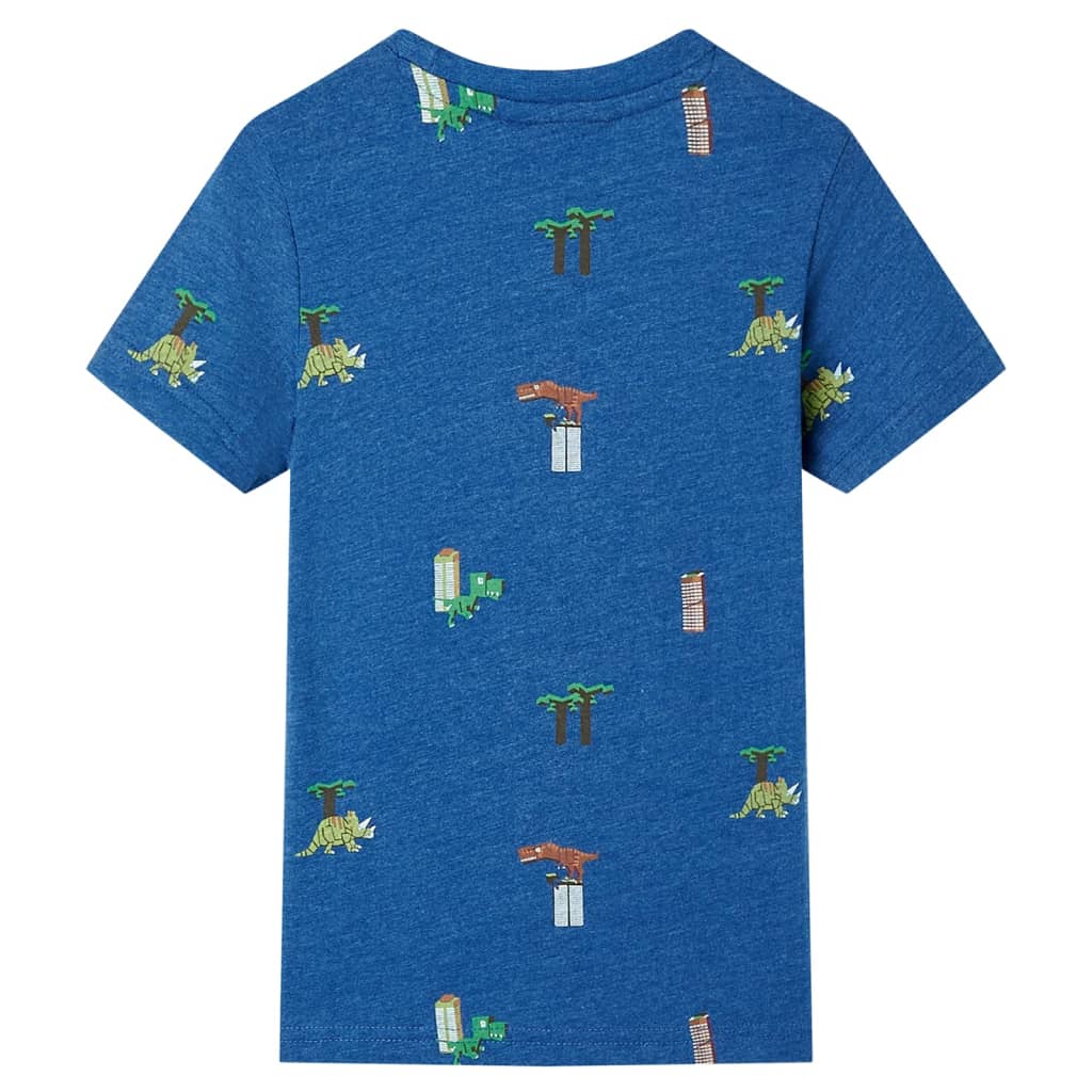 Vidaxl Child's Shirt 140 Bleu foncé mixte
